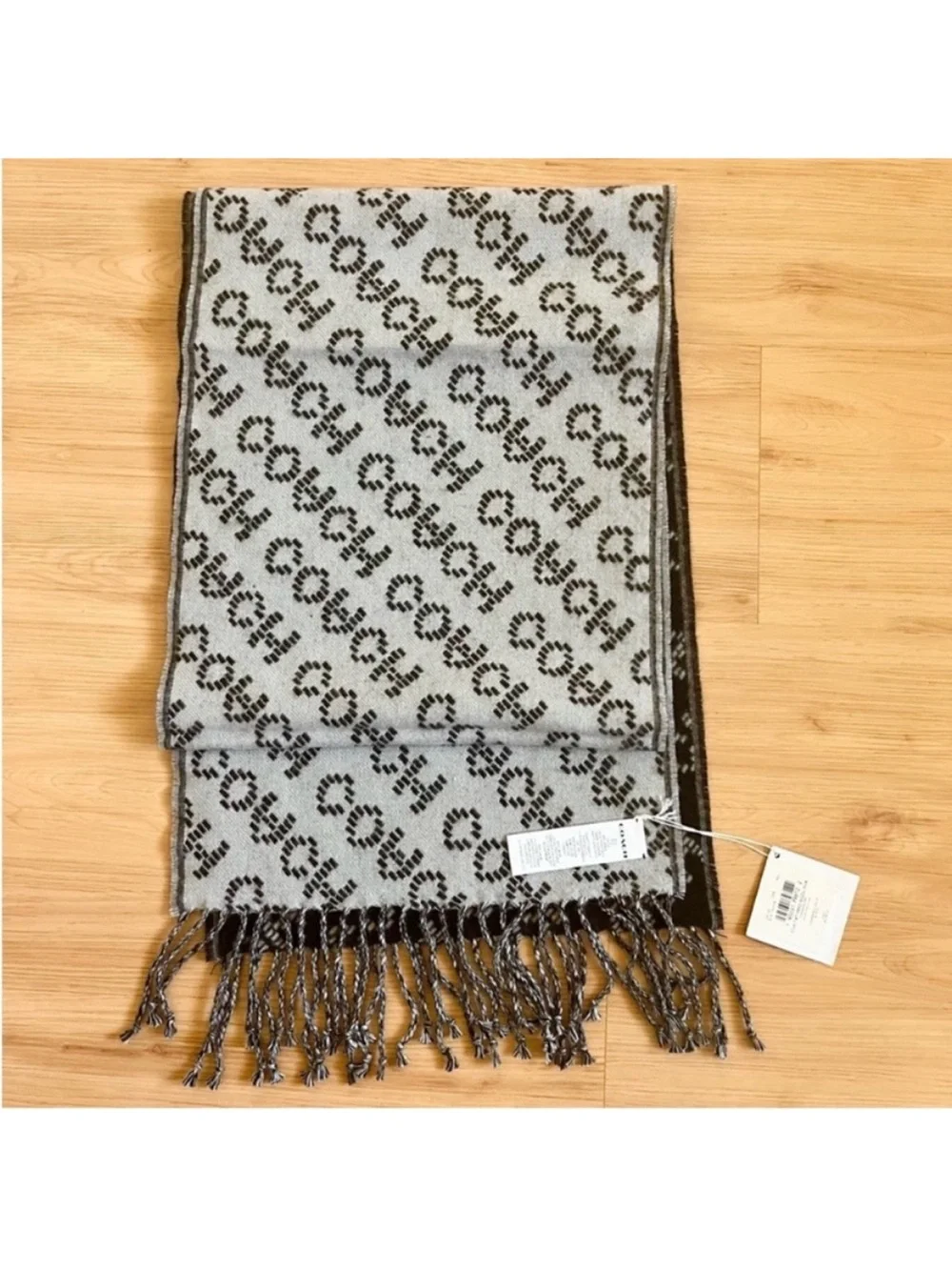 COACH SIGNATURE WOOL SCARF #CH135